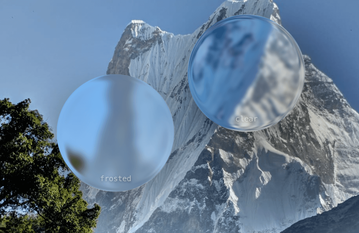 liquid glass CSS
